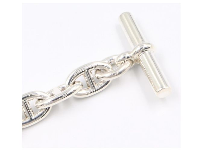 Hermès Bracciale Hermes Chaine d'Ancre PM con charm Argento - vista 5