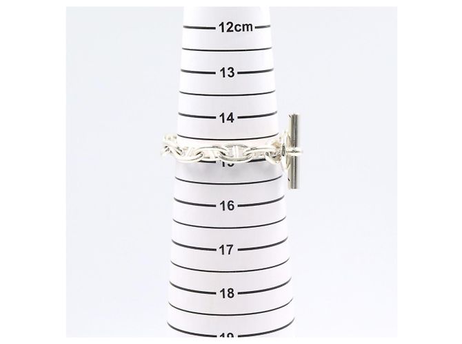 Hermès Bracciale Hermes Chaine d'Ancre PM con charm Argento - vista 6