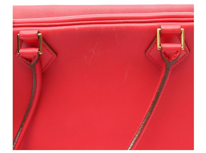 Hermès Borsa Hermes Plume 32 Rose Extreme Rosa - vista 11