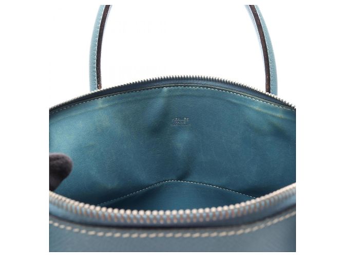 Hermès Borsa a mano Hermes Bolide 35 Blu - vista 18