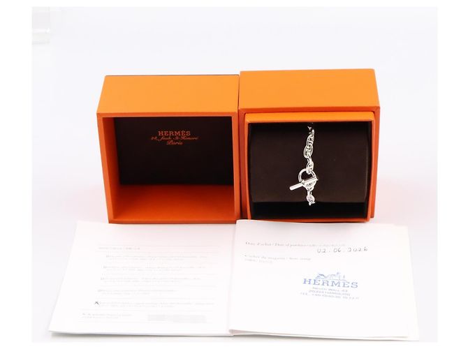 Hermès Bracciale Hermes Chaine d'Ancre TPM Argento - vista 7