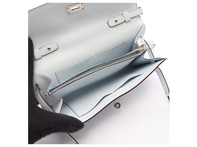 Hermès Borsa a tracolla Hermes Kelly To Go Blu - vista 3