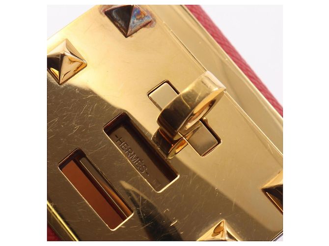Hermès Bracciale Hermes Kelly Dog Extreme Rosso D'oro - vista 9