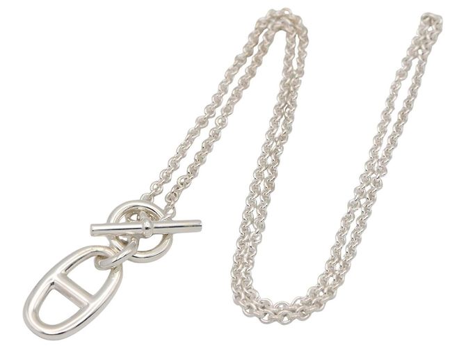 Hermès Collana Hermes Chaine d'Ancre Amulette Argento - vista 2