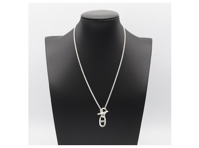 Hermès Collana Hermes Chaine d'Ancre Amulette Argento - vista 5
