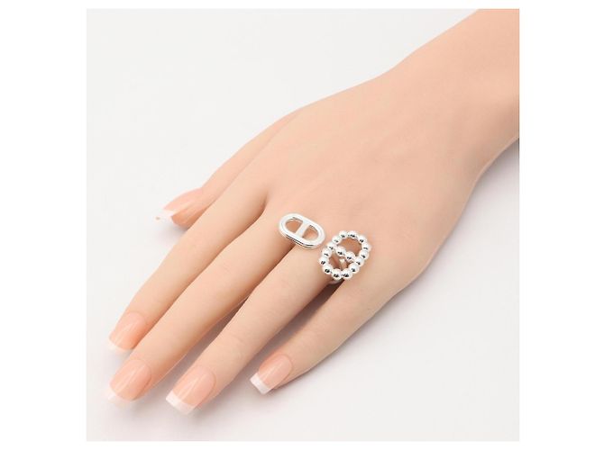 Hermès Hermes Chaine d'Ancre Area II Ring Silber - Ansicht 7