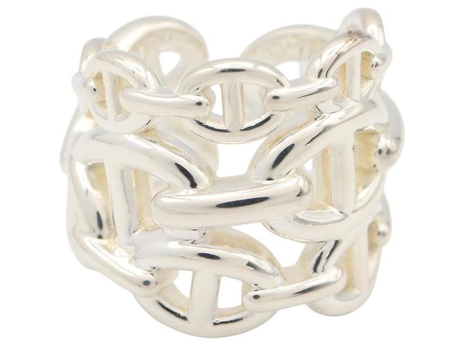 Ring Hermès Anello Hermes Chaine d'Ancre Enchainee GM in Argento 925 - vista 2