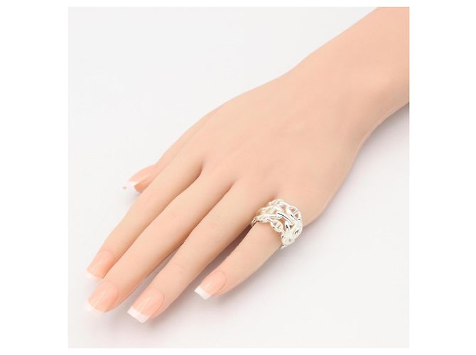 Ring Hermès Anello Hermes Chaine d'Ancre Enchainee GM in Argento 925 - vista 7