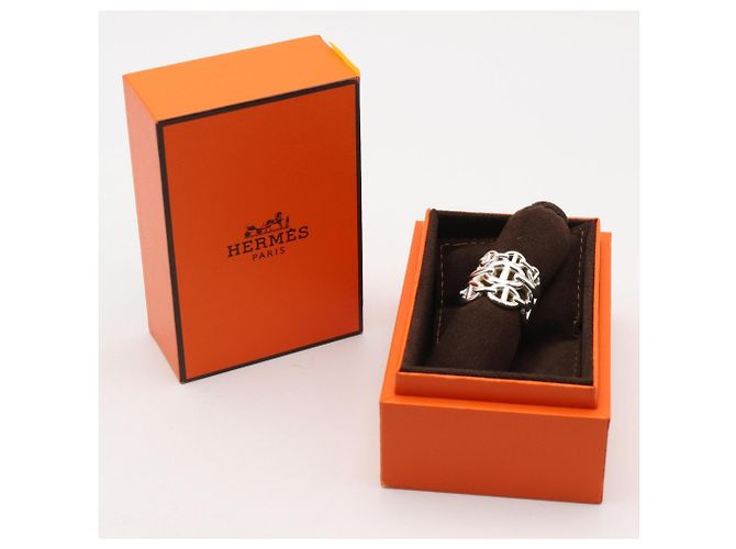 Ring Hermès Anello Hermes Chaine d'Ancre Enchainee GM in Argento 925 - vista 8