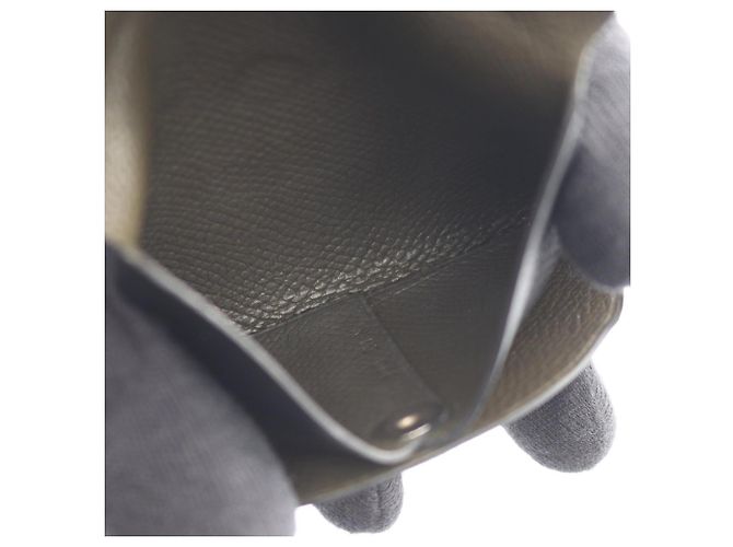 Hermès Monedero Hermes Bastia Verso Vert de Gris Negro Verde - vista 3