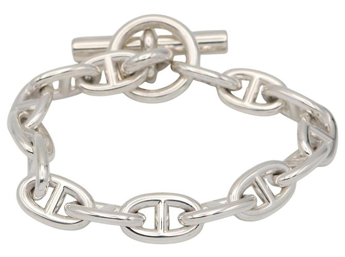 Hermès Bracciale con Charm Hermes Chaine d'Ancre MM Argento - vista 2