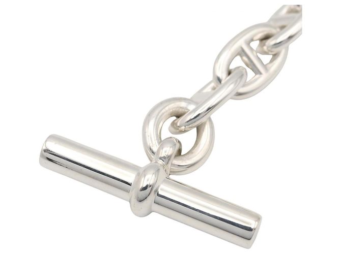 Hermès Bracciale con Charm Hermes Chaine d'Ancre MM Argento - vista 4