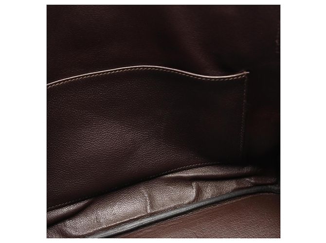 Hermès Borsa Hermes Birkin 30 in pelle Togo marrone - vista 16
