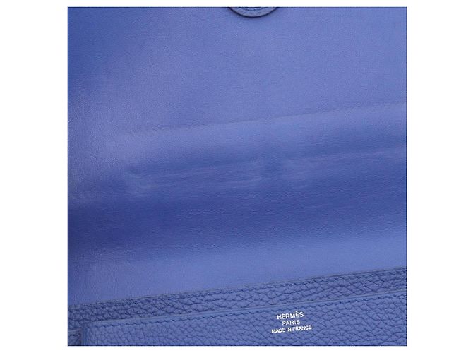 Hermès Cartera larga bi-fold Hermes Dogon GM Azul - vista 7