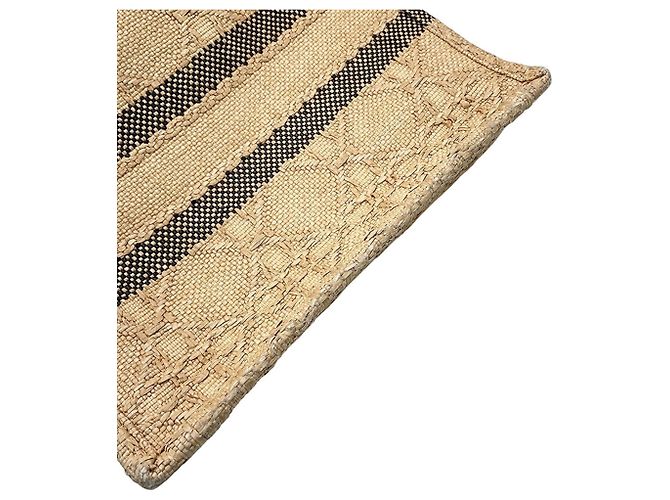 Christian Dior Cannage Book Tote Small Raffia Bag Beige - Ansicht 7