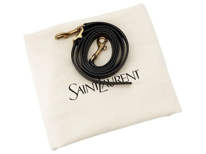 Borsa a mano in pelle nera Yves Saint Laurent Nero - vista 19