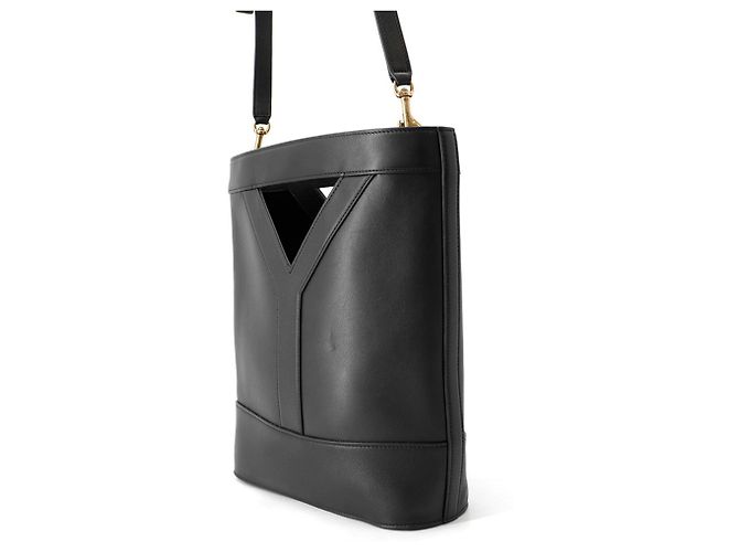 Borsa a mano in pelle nera Yves Saint Laurent Nero - vista 2