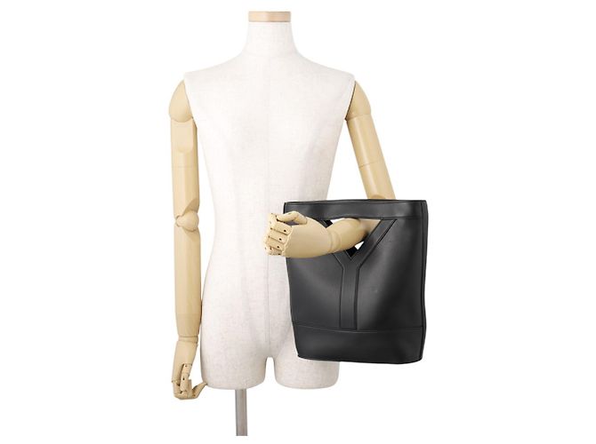 Borsa a mano in pelle nera Yves Saint Laurent Nero - vista 4
