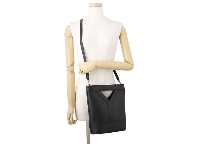 Borsa a mano in pelle nera Yves Saint Laurent Nero - vista 5