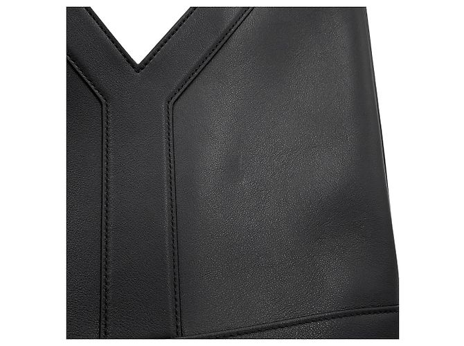 Borsa a mano in pelle nera Yves Saint Laurent Nero - vista 7