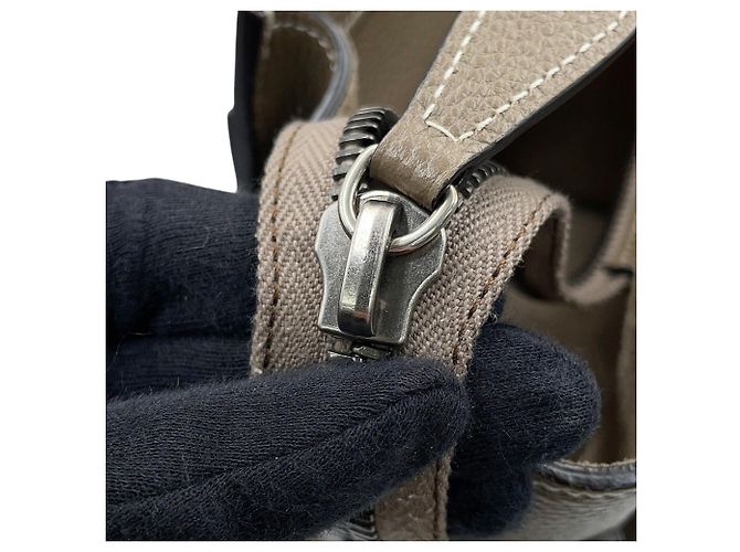 Céline Borsa a mano Celine Luggage Micro Shopper Grigio - vista 11