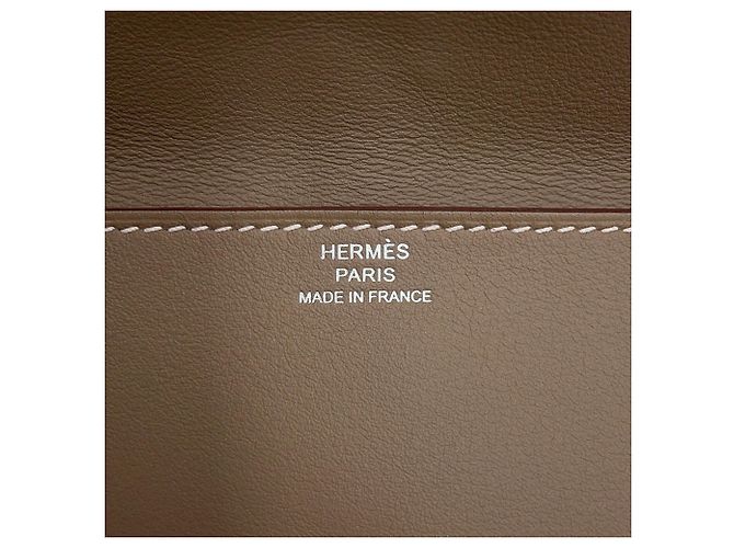 Hermès Borsa a tracolla Hermes Glenan Tougo Taupe - vista 17
