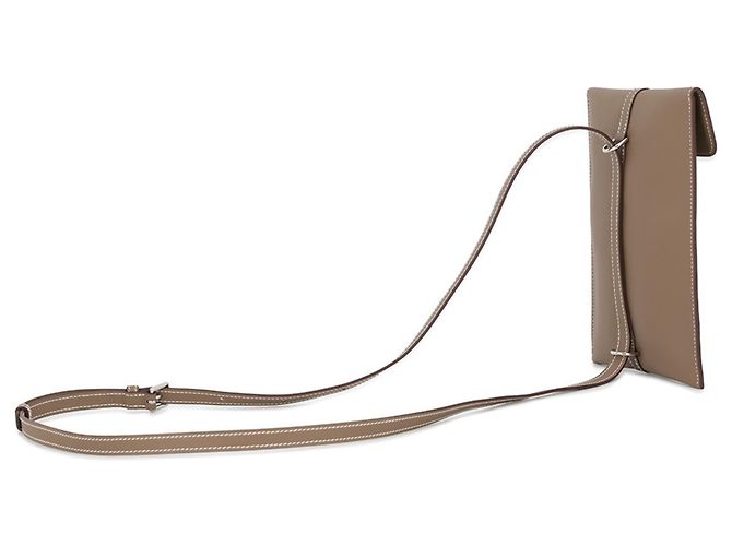 Hermès Borsa a tracolla Hermes Glenan Tougo Taupe - vista 2