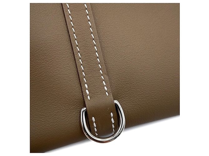 Hermès Borsa a tracolla Hermes Glenan Tougo Taupe - vista 9