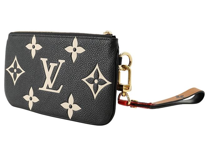 Louis Vuitton Monogram Empreinte Pochette Trio Marrone Nero Crudo - vista 2