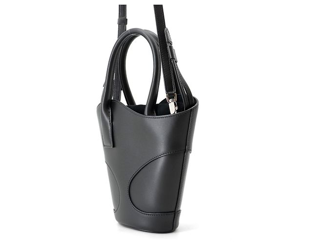 Borsa Salvatore Ferragamo Cutout S in pelle di vitello Nero - vista 2