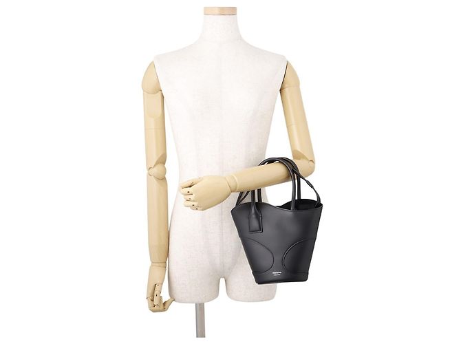 Borsa Salvatore Ferragamo Cutout S in pelle di vitello Nero - vista 4