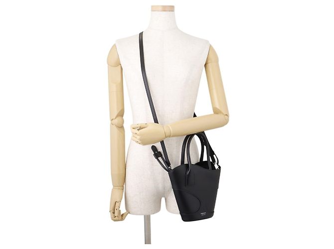 Borsa Salvatore Ferragamo Cutout S in pelle di vitello Nero - vista 5