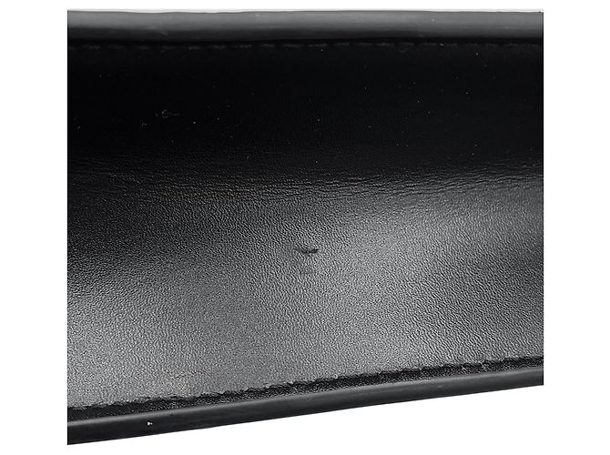 Céline Pochette Celine Triomphe en cuir de veau Noir - vue 11