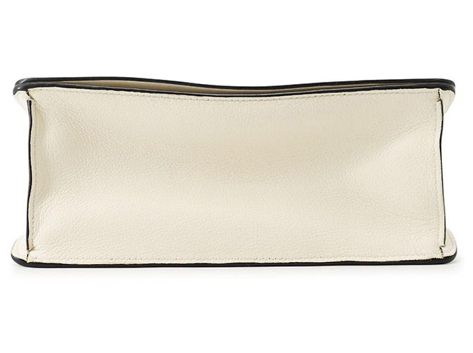 Borsa a tracolla Prada Grace in vitello con triangolo Bianco - vista 3