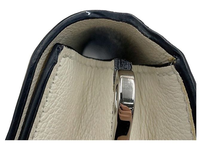 Borsa a tracolla Prada Grace in vitello con triangolo Bianco - vista 8