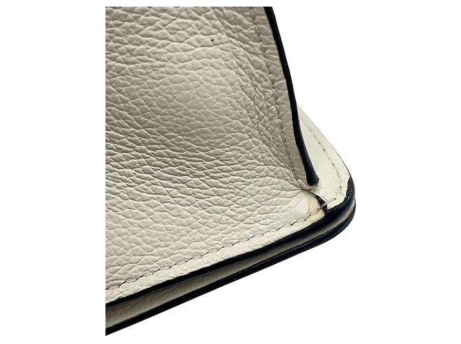 Borsa a tracolla Prada Grace in vitello con triangolo Bianco - vista 9