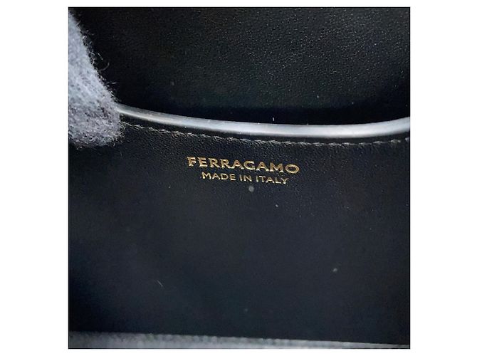 Borsa Salvatore Ferragamo New Studio Box Nero - vista 14