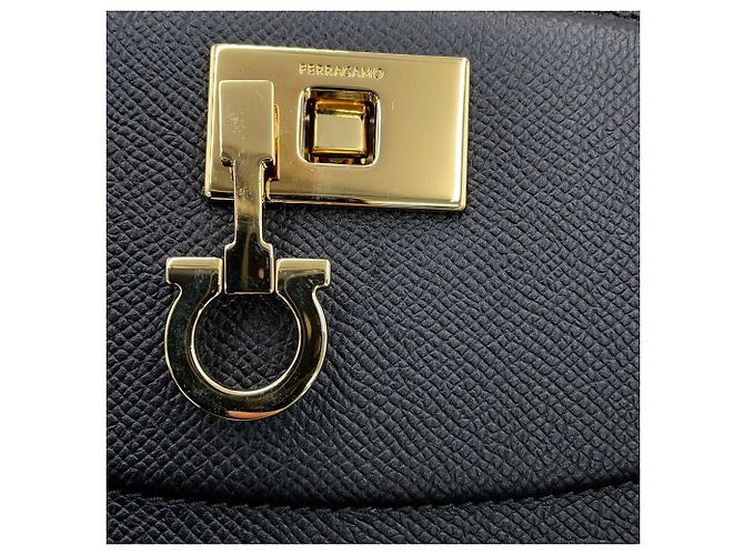 Borsa Salvatore Ferragamo New Studio Box Nero - vista 7