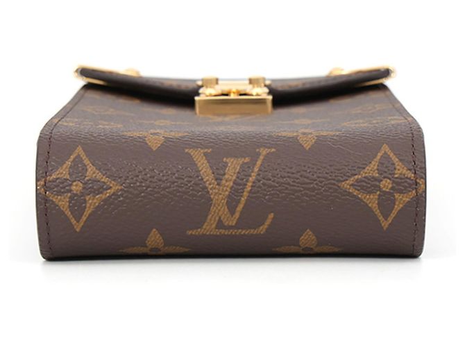 Custodia per telefono con catena Monogram Louis Vuitton Marrone - vista 3