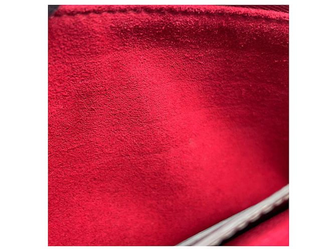 Bolsa de Ombro com Corrente Louis Vuitton Marrom Vermelho Cru Bordeaux - vista 12