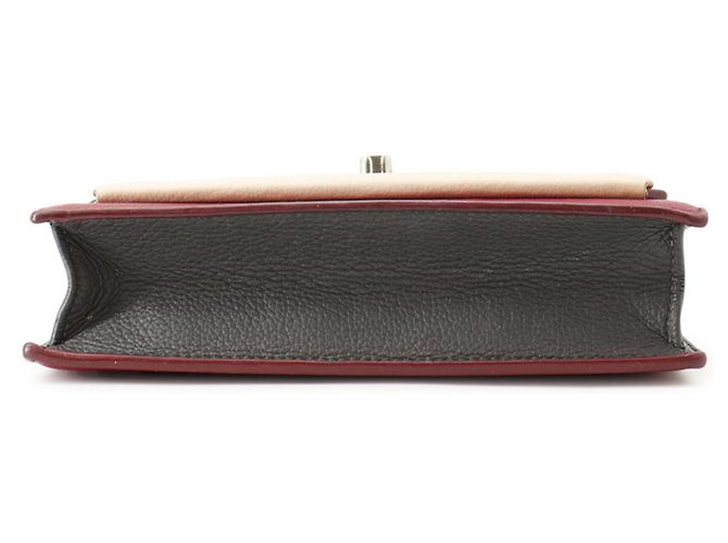Bolsa de Ombro com Corrente Louis Vuitton Marrom Vermelho Cru Bordeaux - vista 3
