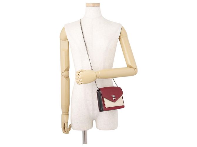 Bolsa de Ombro com Corrente Louis Vuitton Marrom Vermelho Cru Bordeaux - vista 4