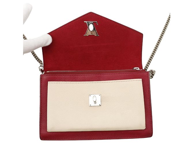 Bolsa de Ombro com Corrente Louis Vuitton Marrom Vermelho Cru Bordeaux - vista 5