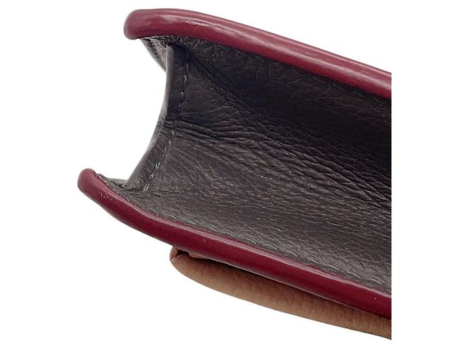Bolsa de Ombro com Corrente Louis Vuitton Marrom Vermelho Cru Bordeaux - vista 9