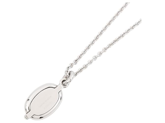 Hermès Collana con pendente Hermes Mini Maillon PM Bianco - vista 3