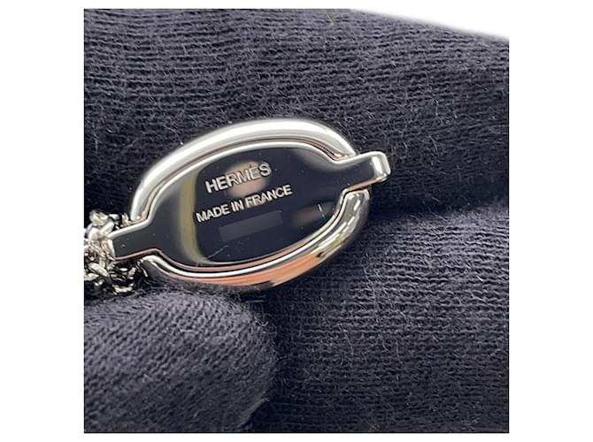 Hermès Collana con pendente Hermes Mini Maillon PM Bianco - vista 6