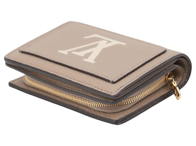 Cartera bi-fold Louis Vuitton en Monogram Empreinte Gris Crudo - vista 2