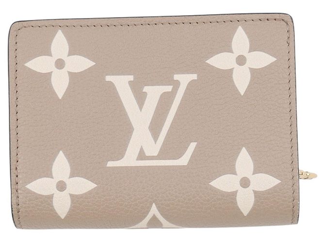 Cartera bi-fold Louis Vuitton en Monogram Empreinte Gris Crudo - vista 3