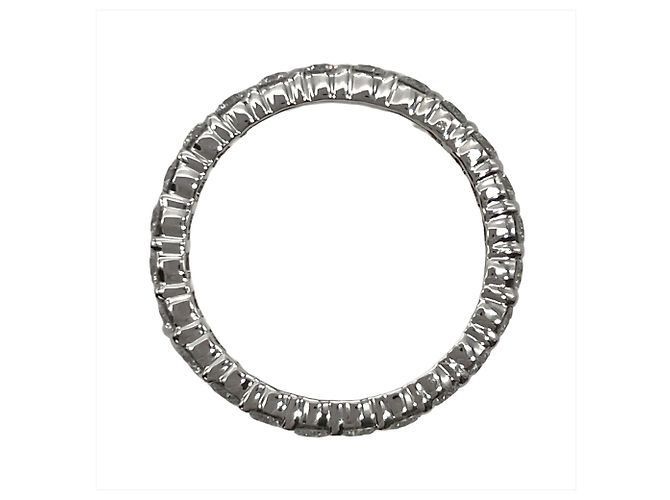 Harry Winston Ring mit rundem Diamanten in Krappenfassung Silber - Ansicht 4