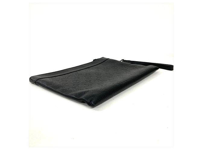 Louis Vuitton Pochette To Go Clutch Bag Nero Monogramma - vista 4